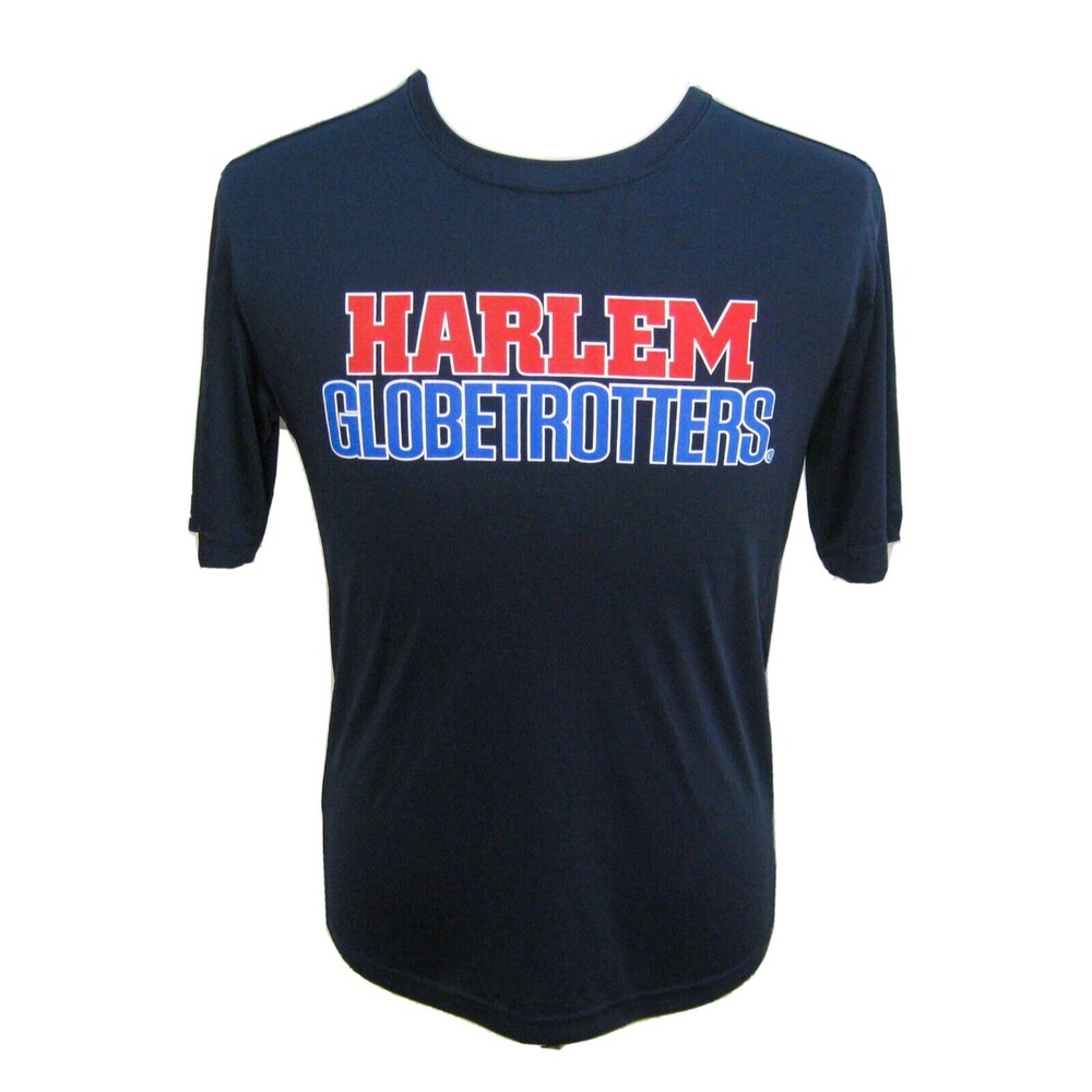 HARLEM GLOBETROTTERS Men's (Size Small) Blue Short Sleeve Basketball T-Shirt Top